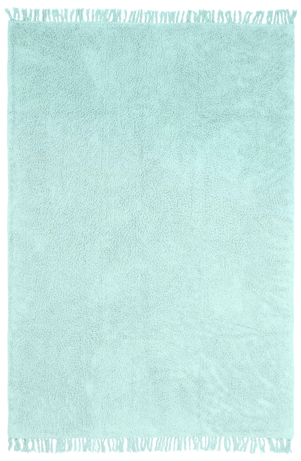 Tappeto A Pelo Lungo - Alba Natural Cotton Shaggy (turchese)