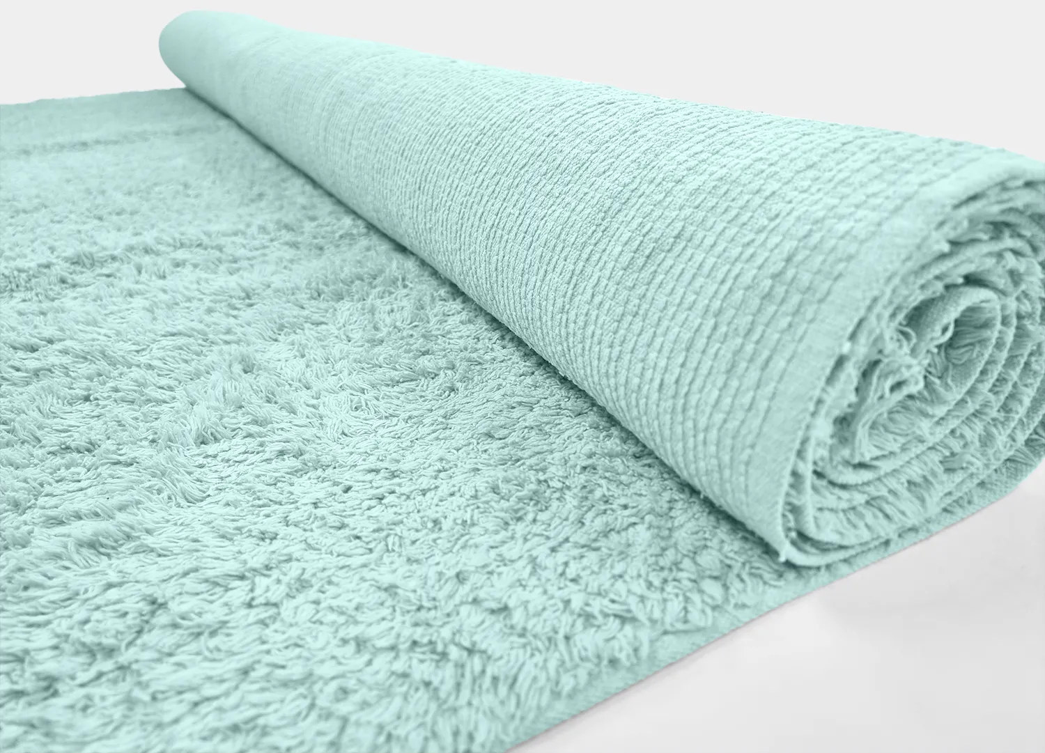 Tappeto A Pelo Lungo - Alba Natural Cotton Shaggy (turchese)