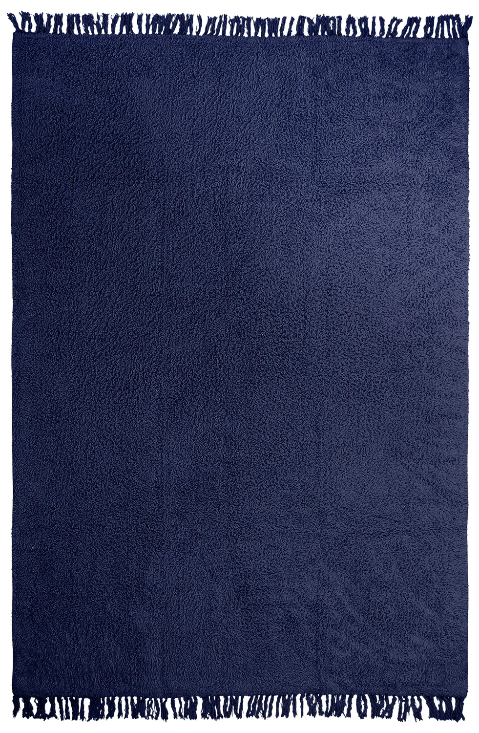 Tappeto A Pelo Lungo - Alba Natural Cotton Shaggy (blu scuro)