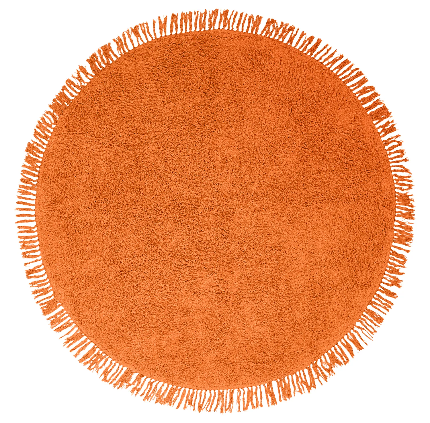 Tappeti rotondi - Alba Natural Cotton Shaggy (arancia)