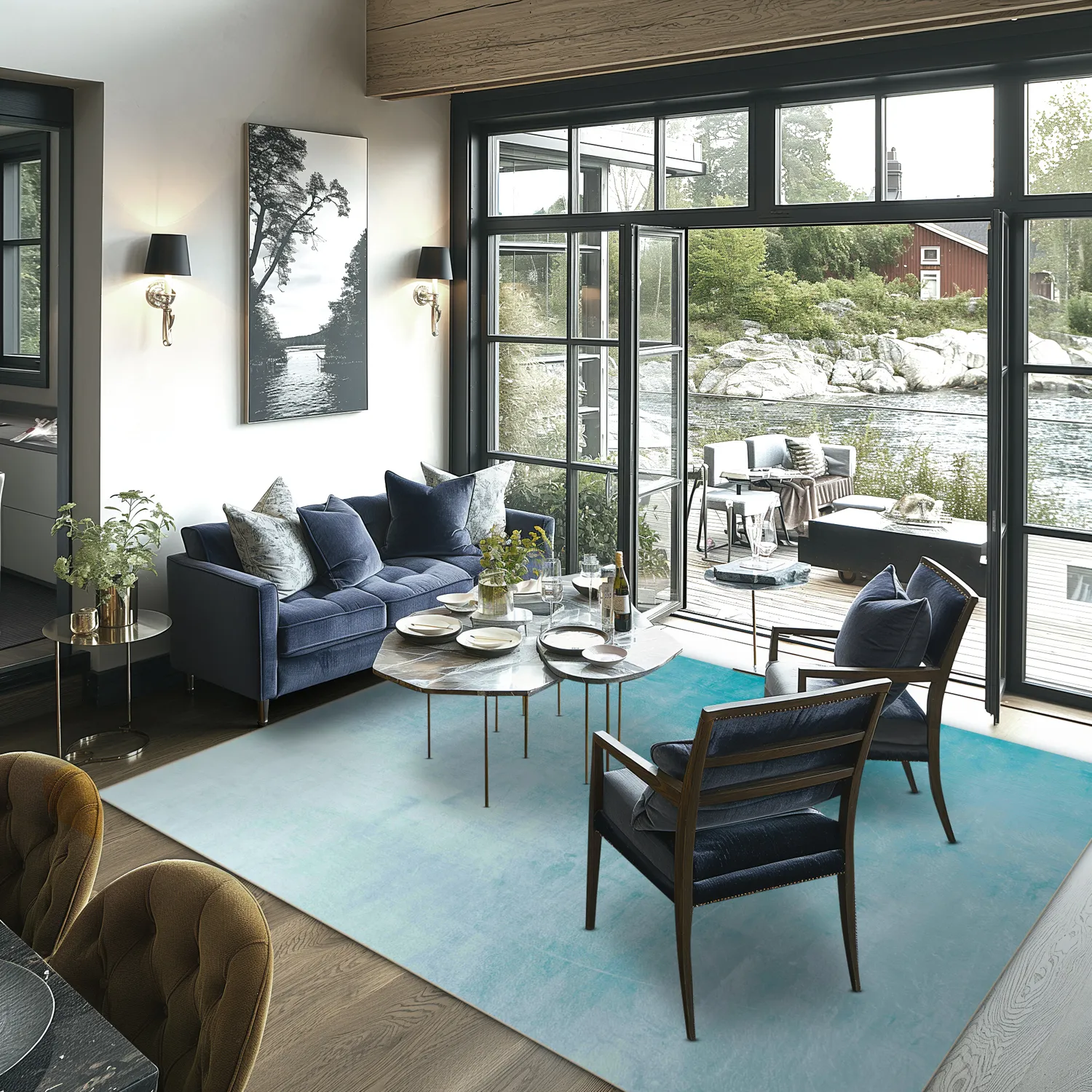 Tappeto Wilton - Artena (azzurro)