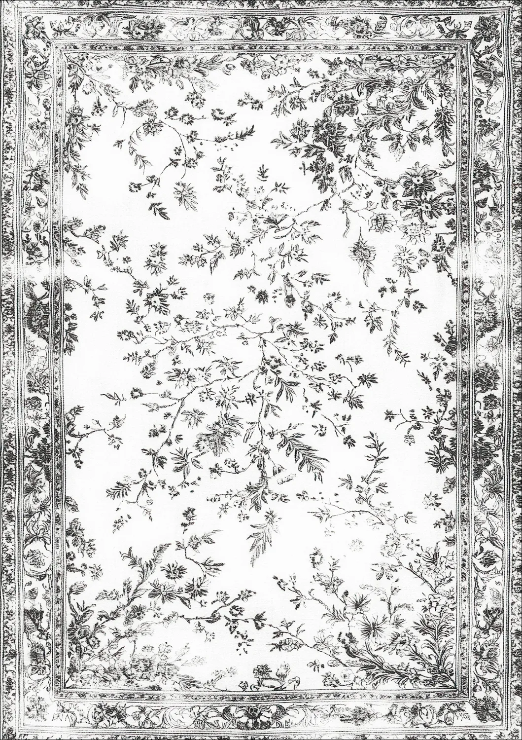 Tappeto Wilton - Tulum (bianco/nero)