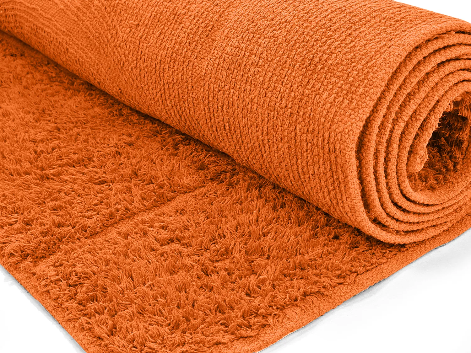 Tappeto A Pelo Lungo - Cremona Natural Cotton Shaggy (arancia)