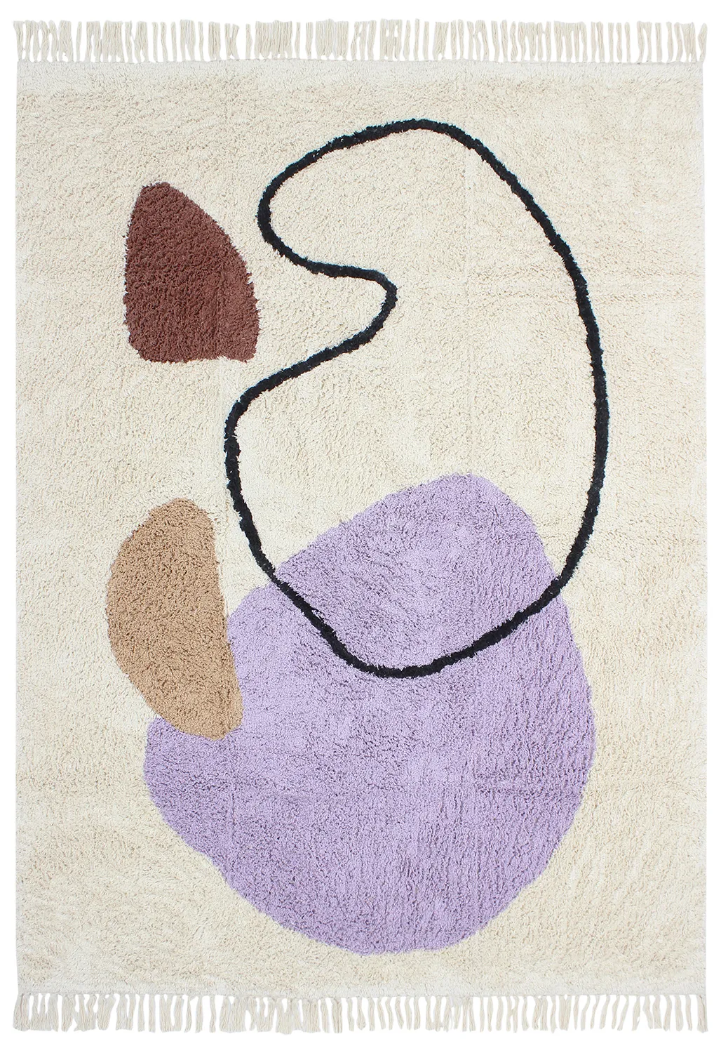 Tappeto A Pelo Lungo - Londa Natural Cotton Shaggy (multi)