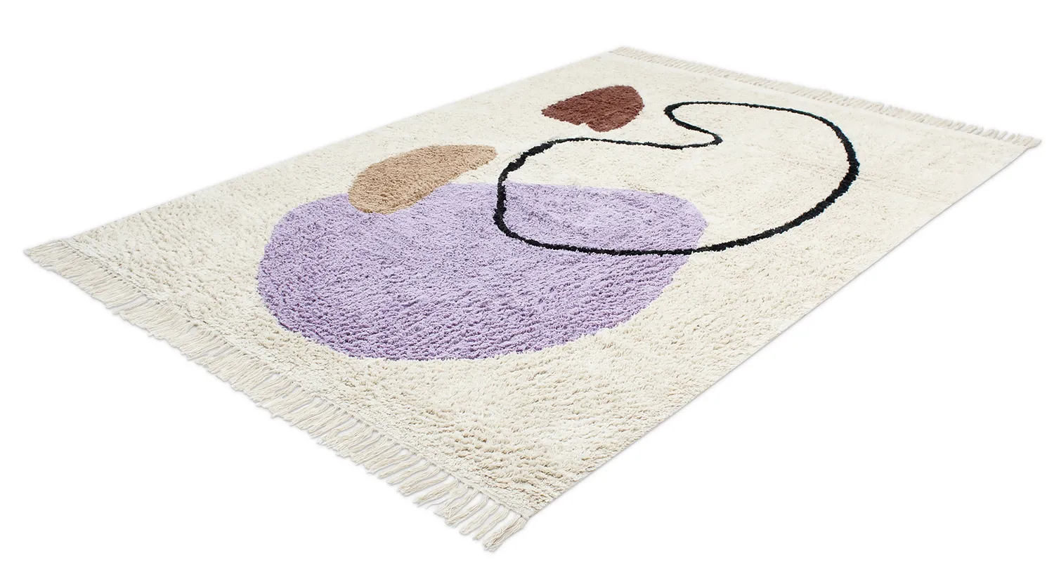 Tappeto A Pelo Lungo - Londa Natural Cotton Shaggy (multi)