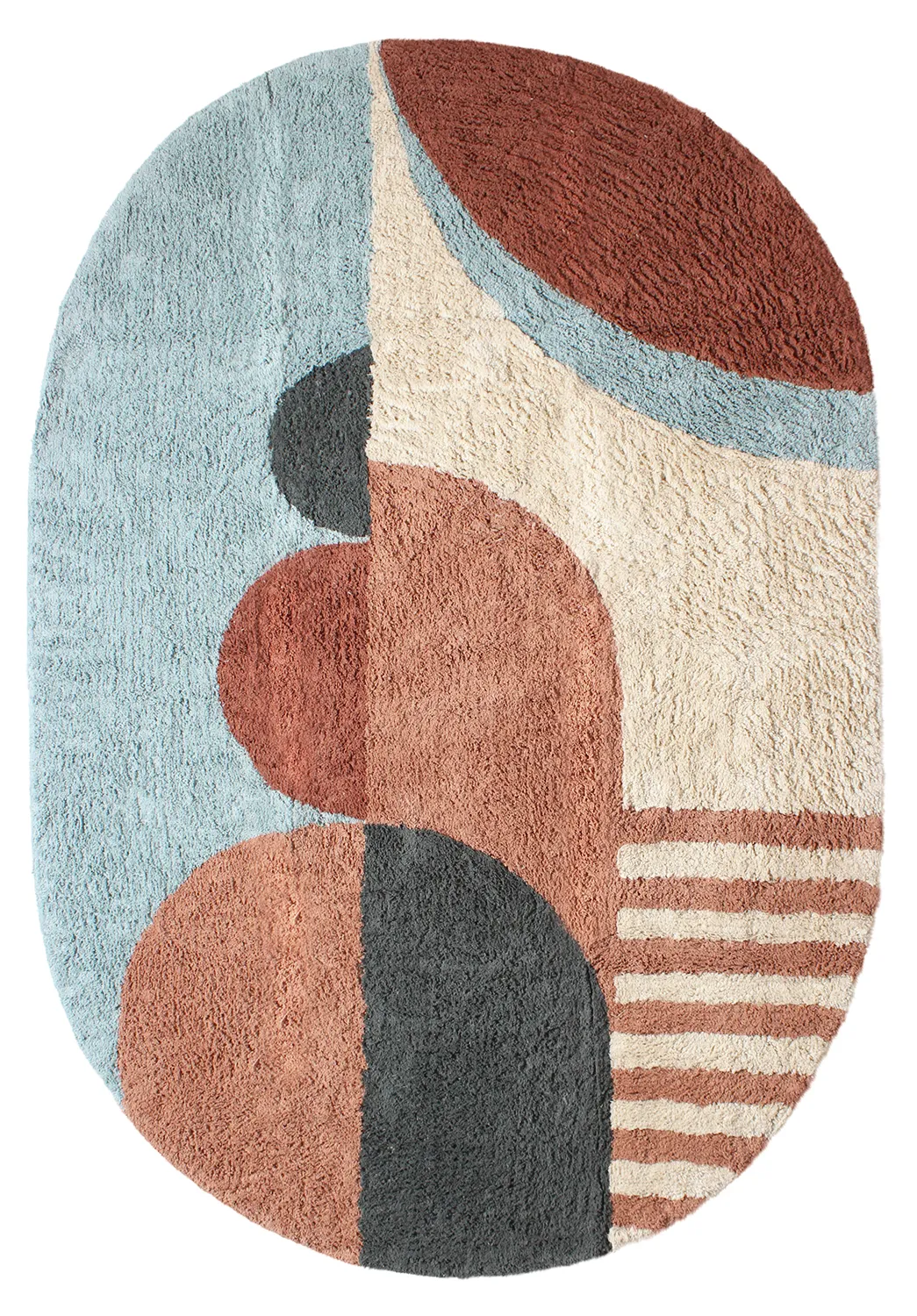 Tappeto ovale - Osmery Natural Cotton Shaggy (multi)
