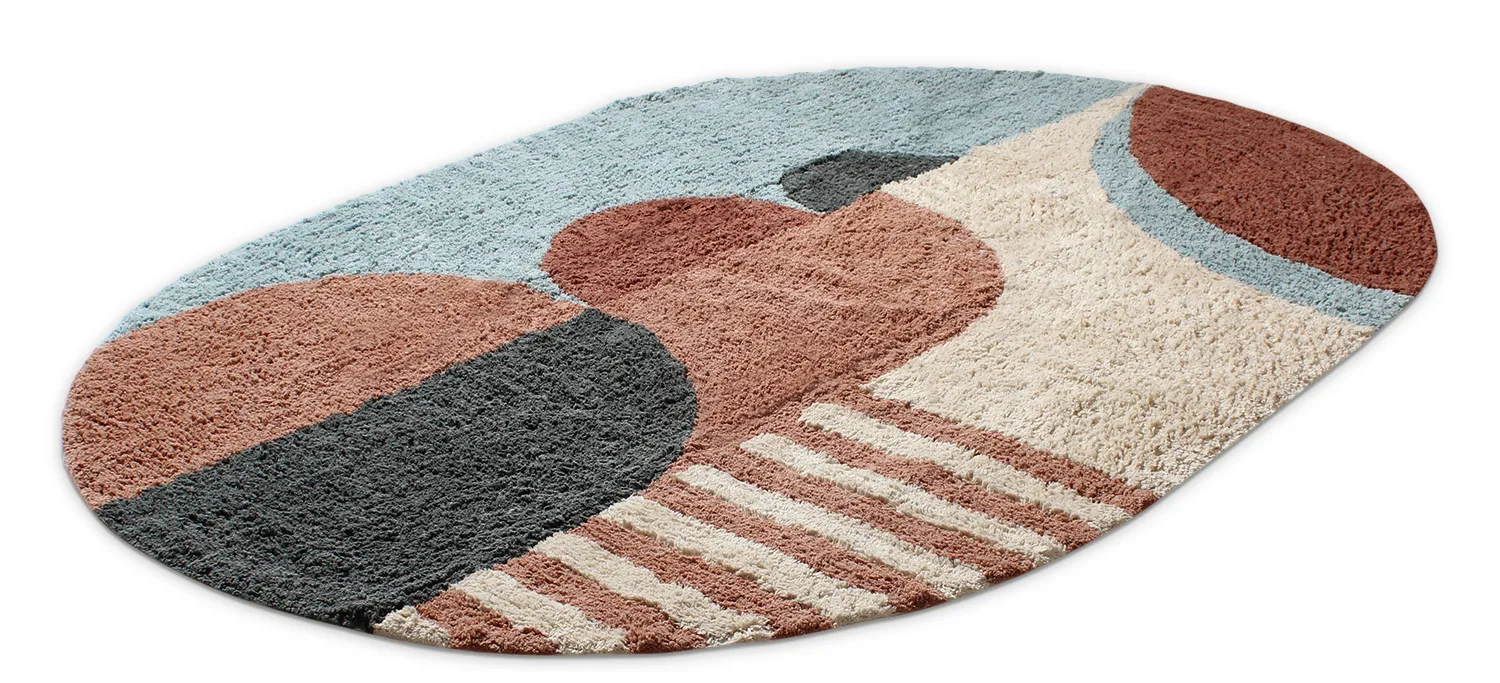 Tappeto ovale - Osmery Natural Cotton Shaggy (multi)