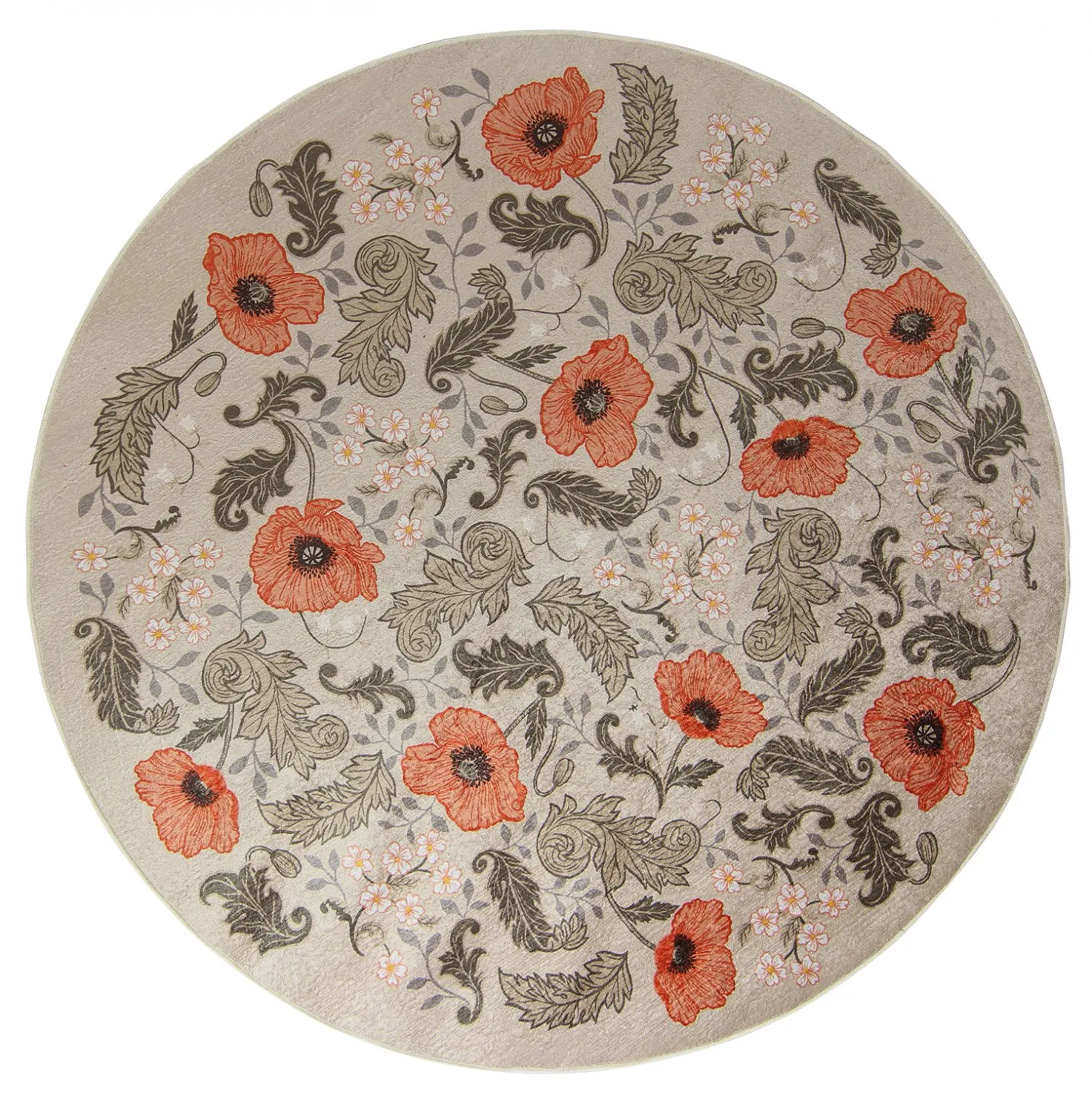 Tappeto rotondo - Poppy (beige)
