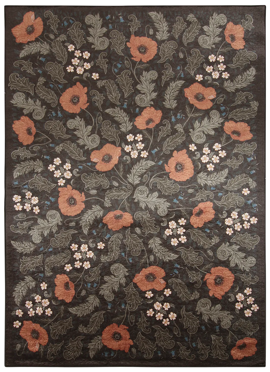 Tappeto Wilton - Poppy (nero)
