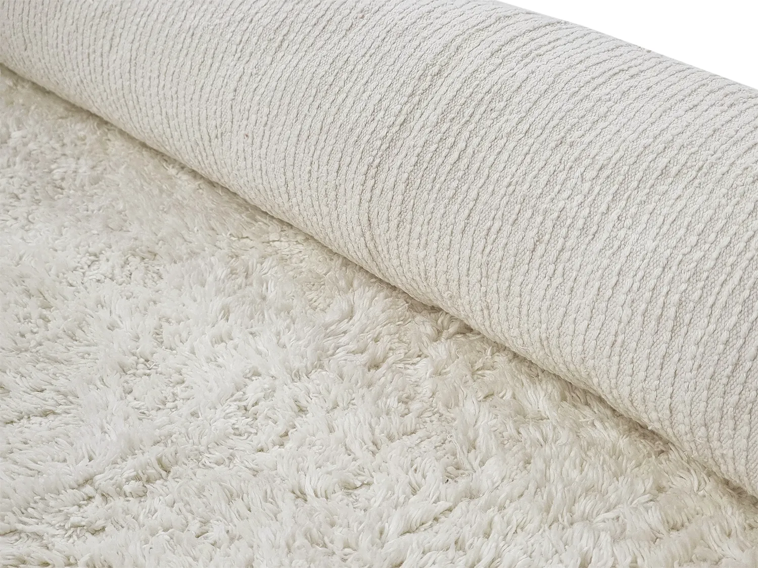 Tappeto A Pelo Lungo - Sion Natural Cotton Shaggy (offwhite)