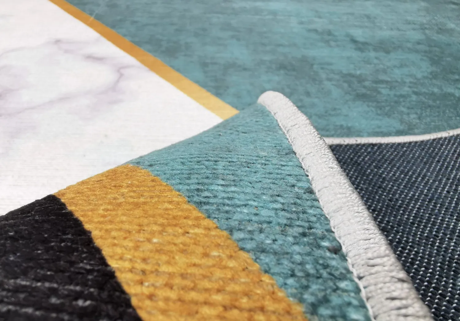 Tappeto Wilton - Savino (nero/bianco/verde)