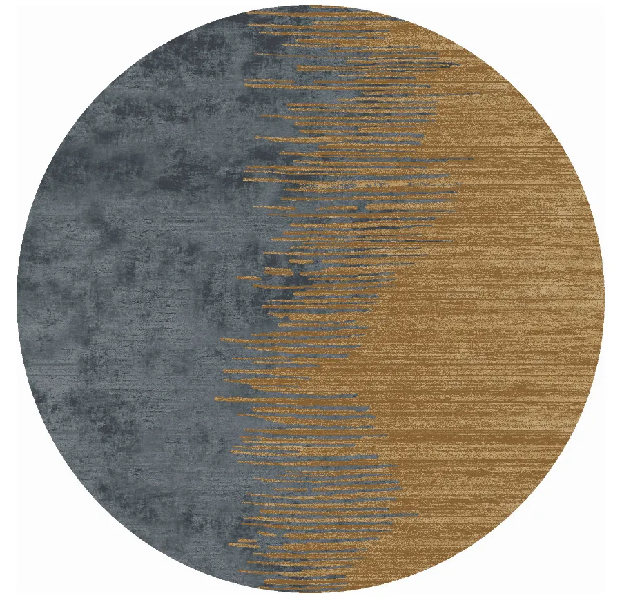 Tappeto rotondo - Mileto (grigio/oro)