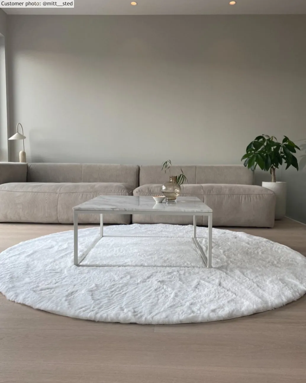 Tappeti rotondi - Cloud Super Soft (bianco)