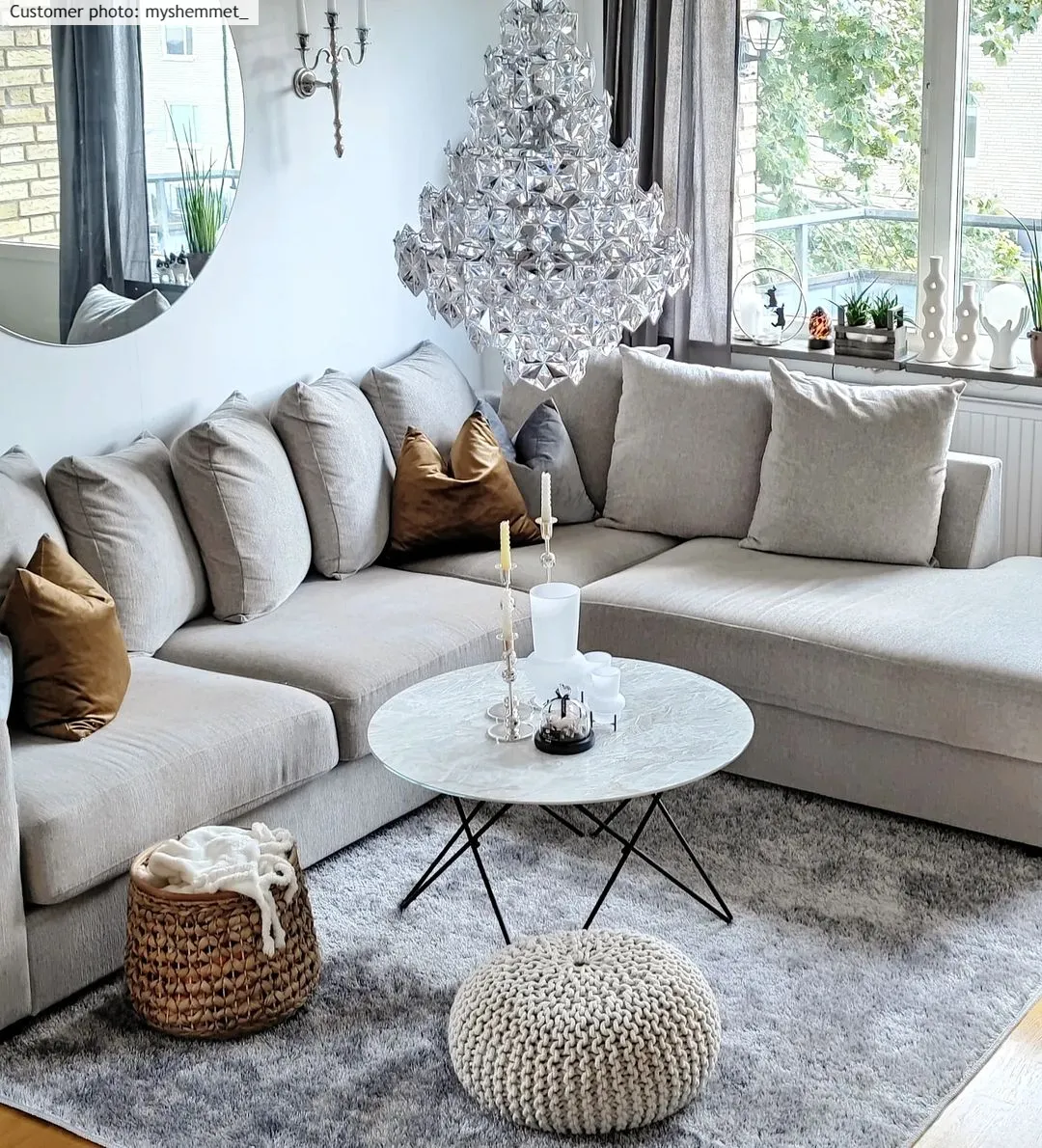 Tappeto A Pelo Lungo - Cosy (argento)