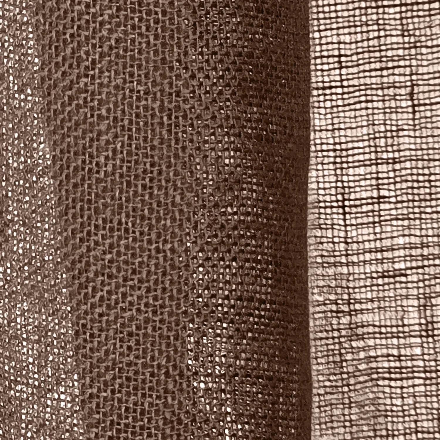 Tende Set da 2 - Tenda in lino Noemi (marrone scuro)
