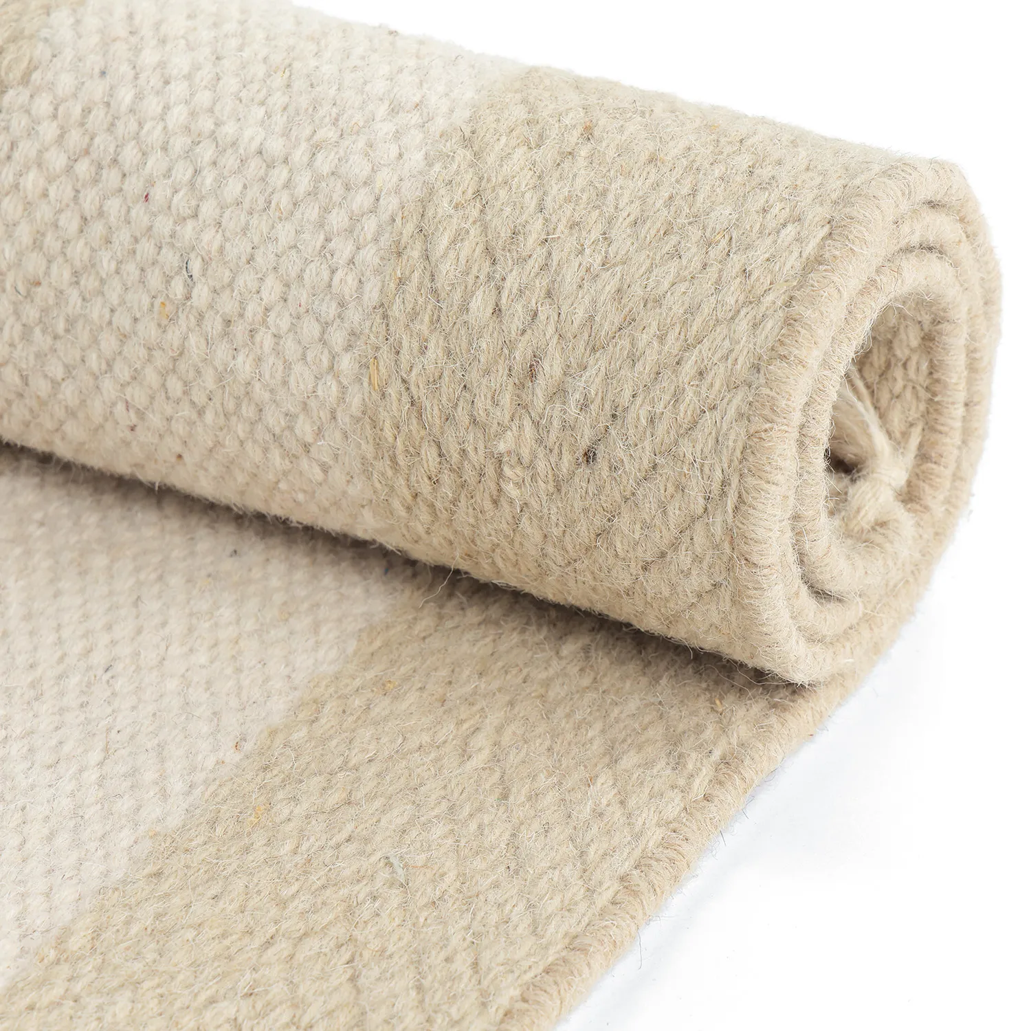Tappeto di lana irregolare - Kystaro (crema/beige)