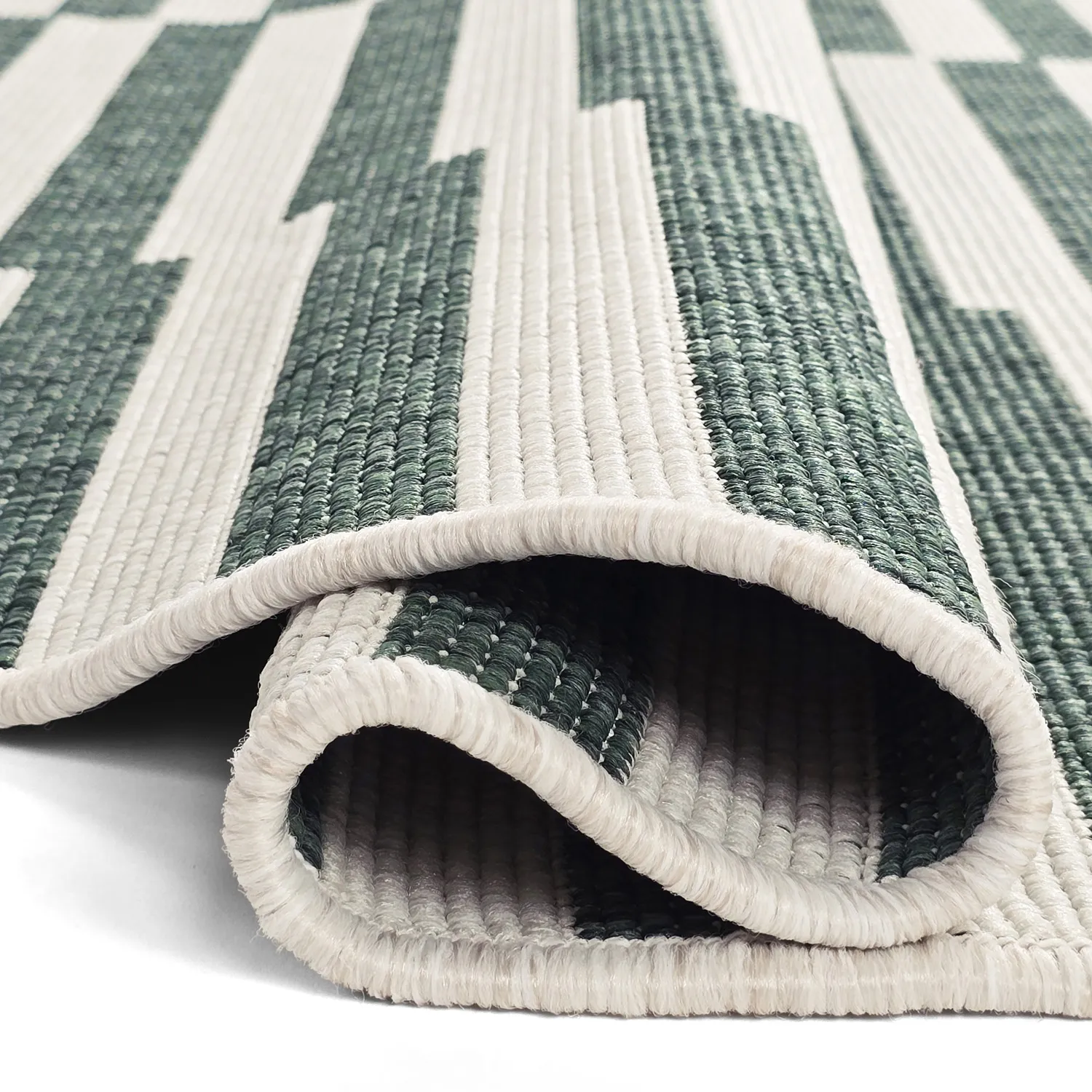 Tappeto rotondo - Indoor/Outdoor Otto (verde)