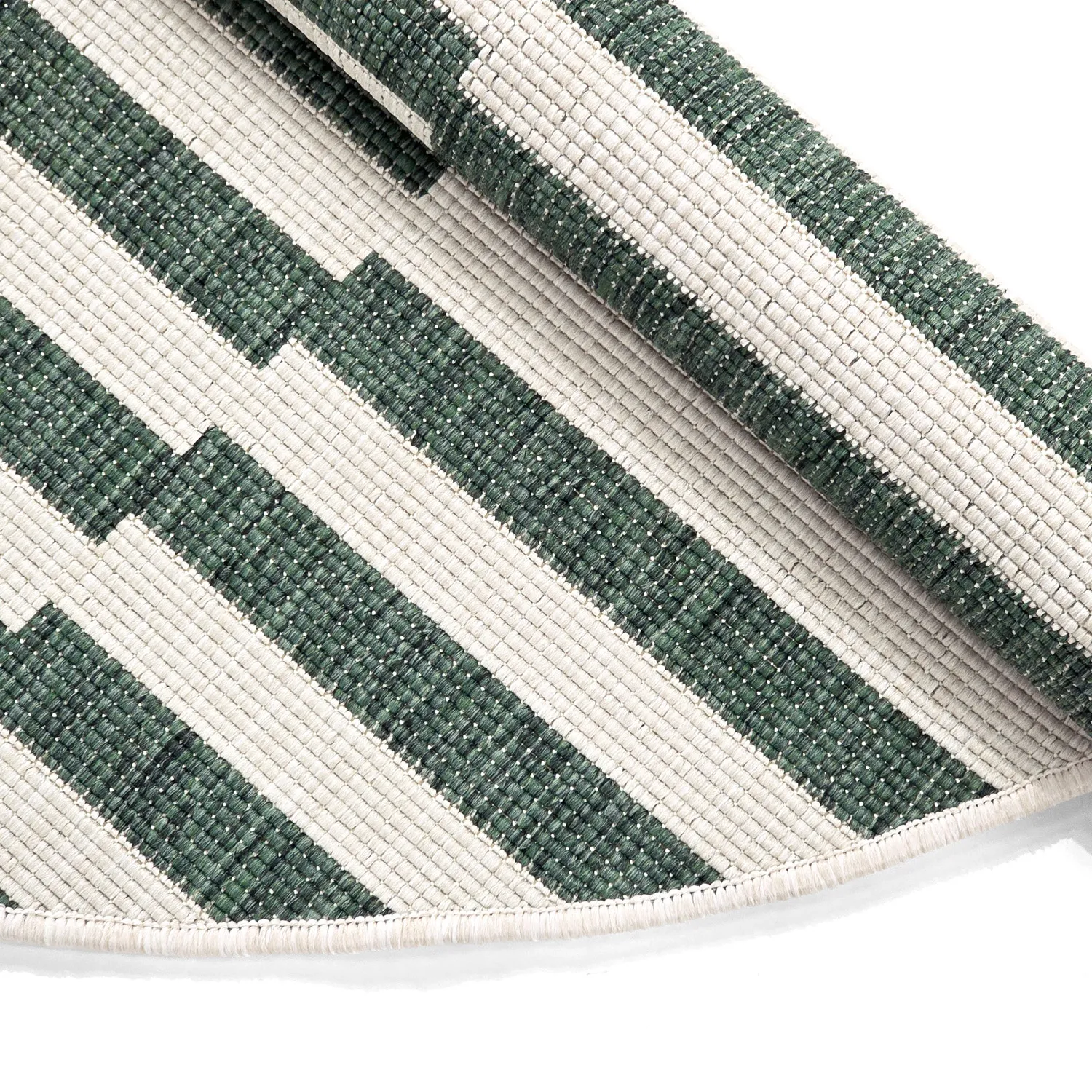 Tappeto rotondo - Indoor/Outdoor Otto (verde)