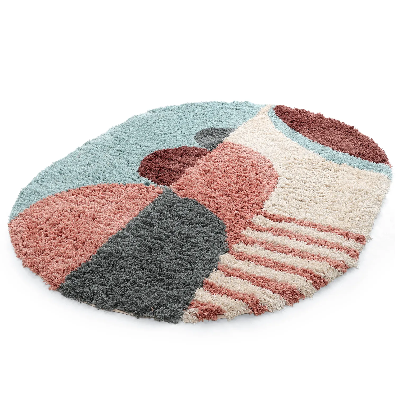 Tappeto ovale - Tropea Natural Cotton Shaggy (multi)