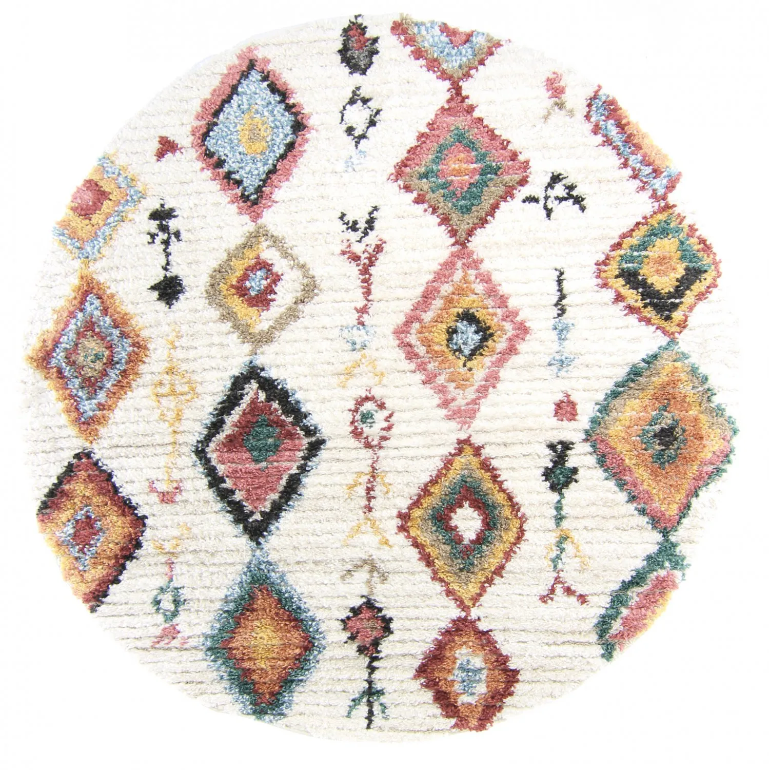 Tappeti rotondi - Sezze (beige/multi)