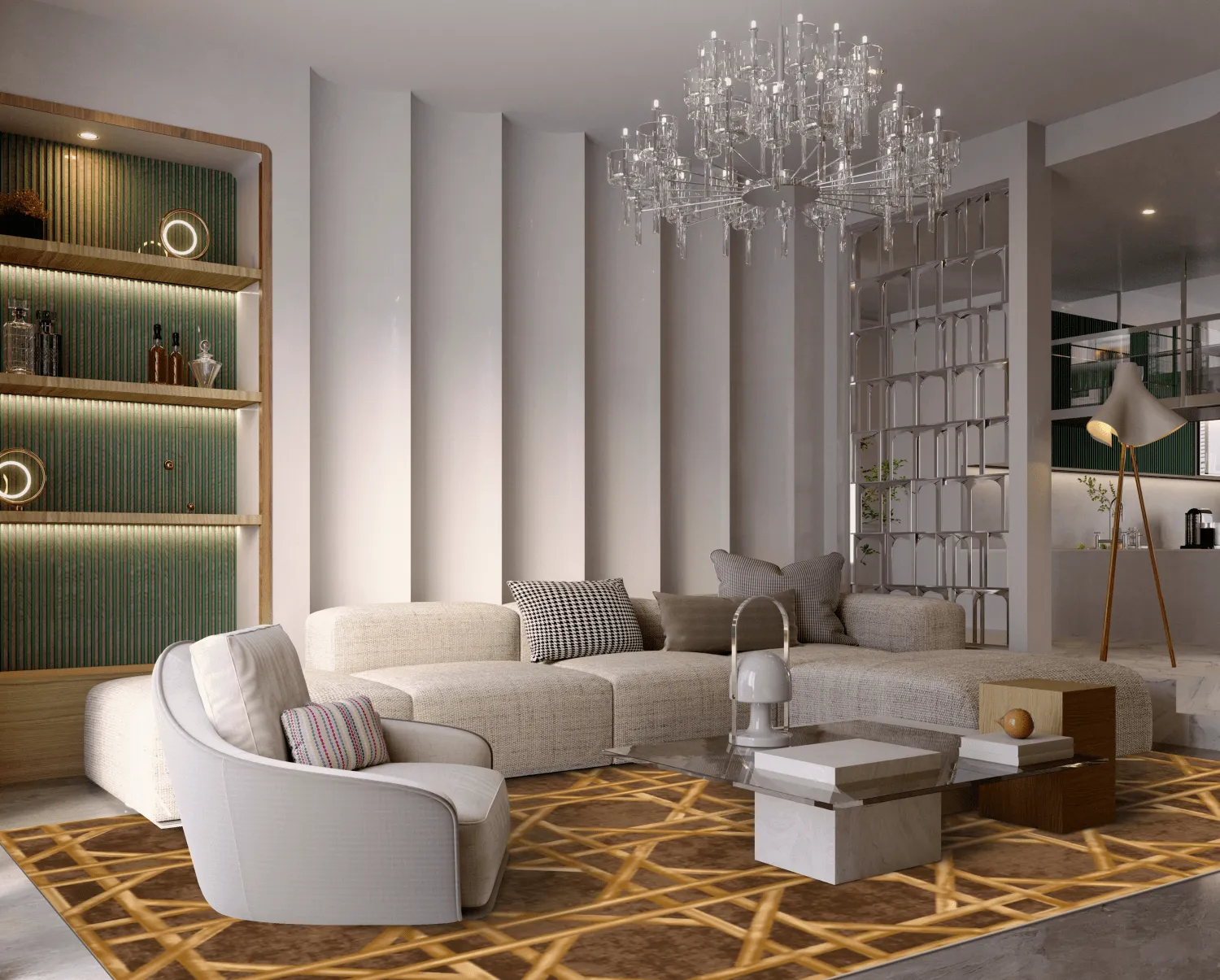 Tappeto Wilton - Pachino (marrone/oro)