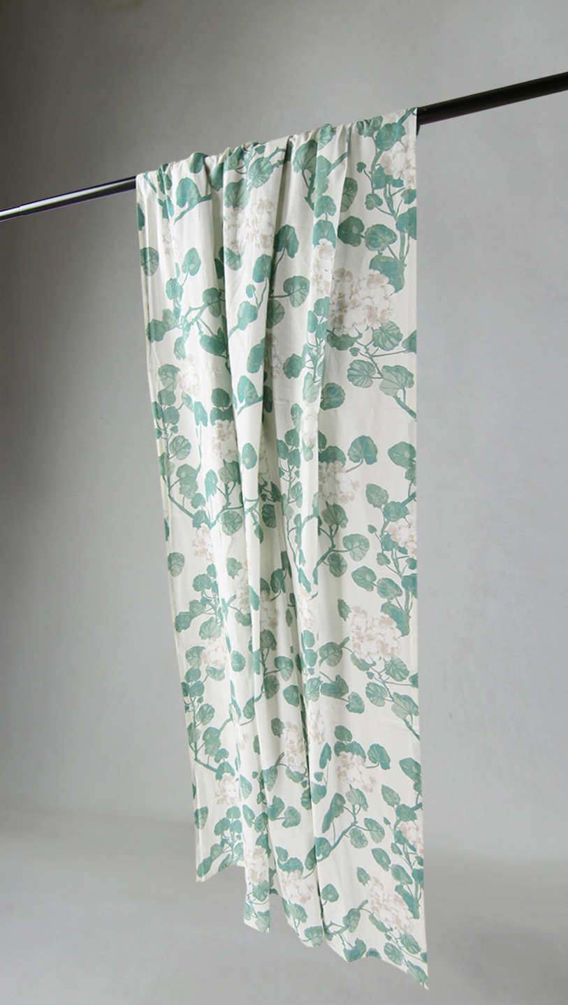 Tende A Matita Foderate Serene Jasmine Con Fermatenda - Beige, 66x182.9 Cm (Coppia) In Cotone E Poliestere - 3