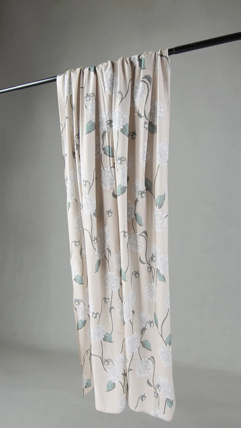 Tende - Cortina di cotone Alyssa (beige/grigio)