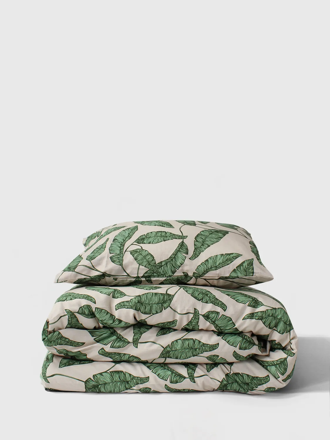 Set copripiumino - Leaves (verde)