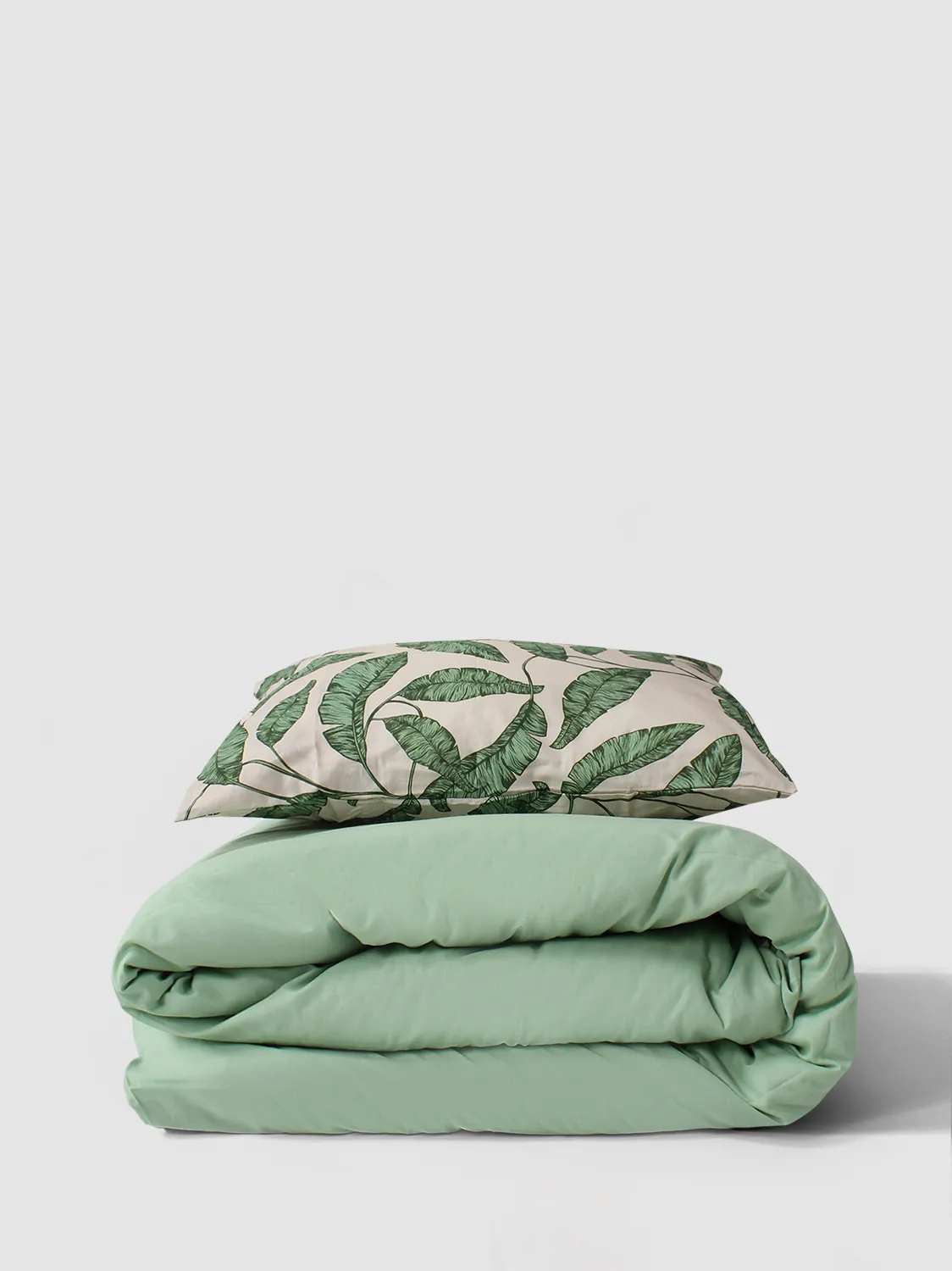 Set copripiumino - Leaves (verde)