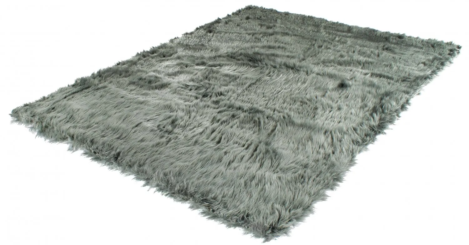Tappeto A Pelo Lungo - Pomaire (grigio/verde)
