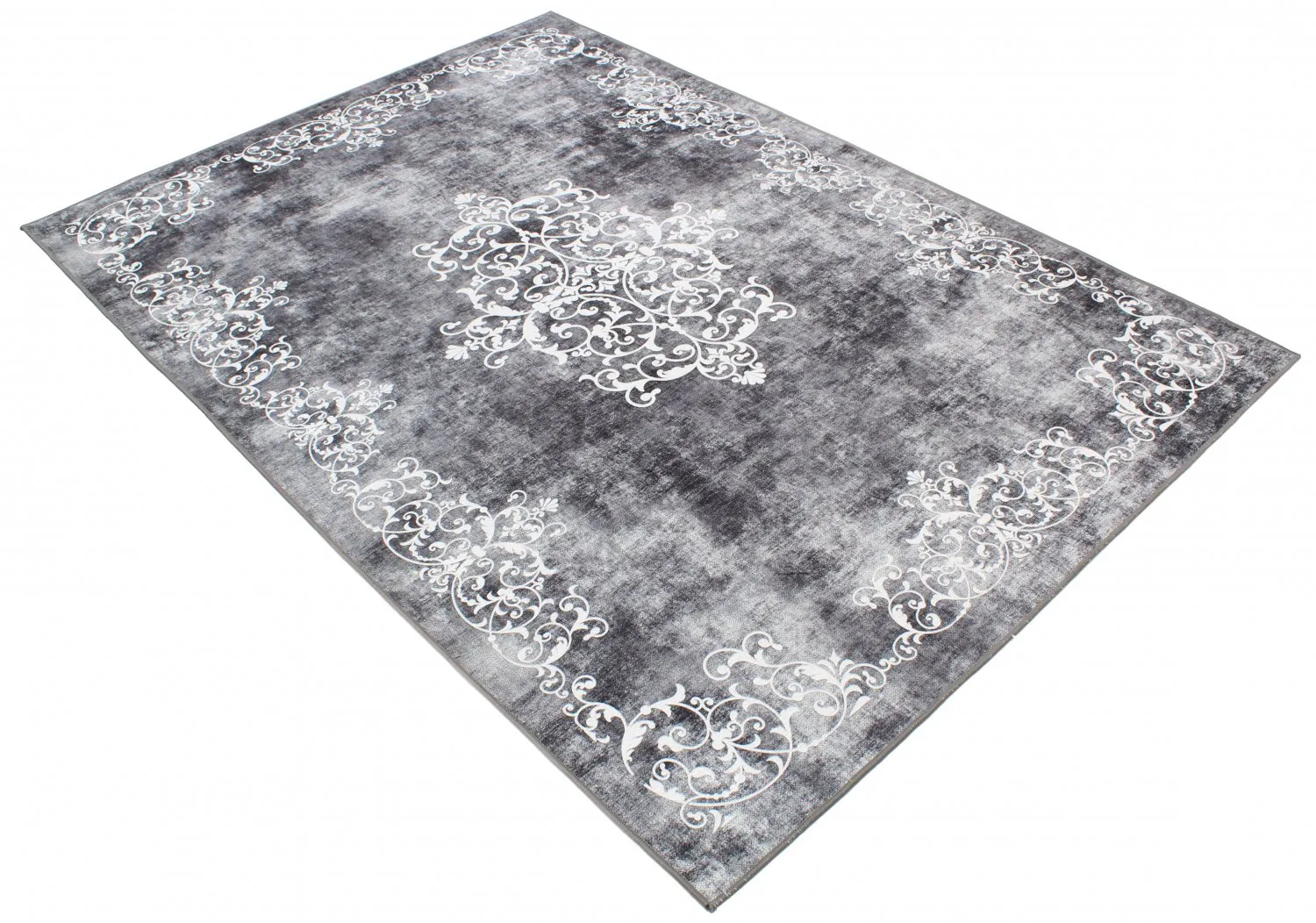 Tappeto Wilton - Santi (grigio scuro/bianco)
