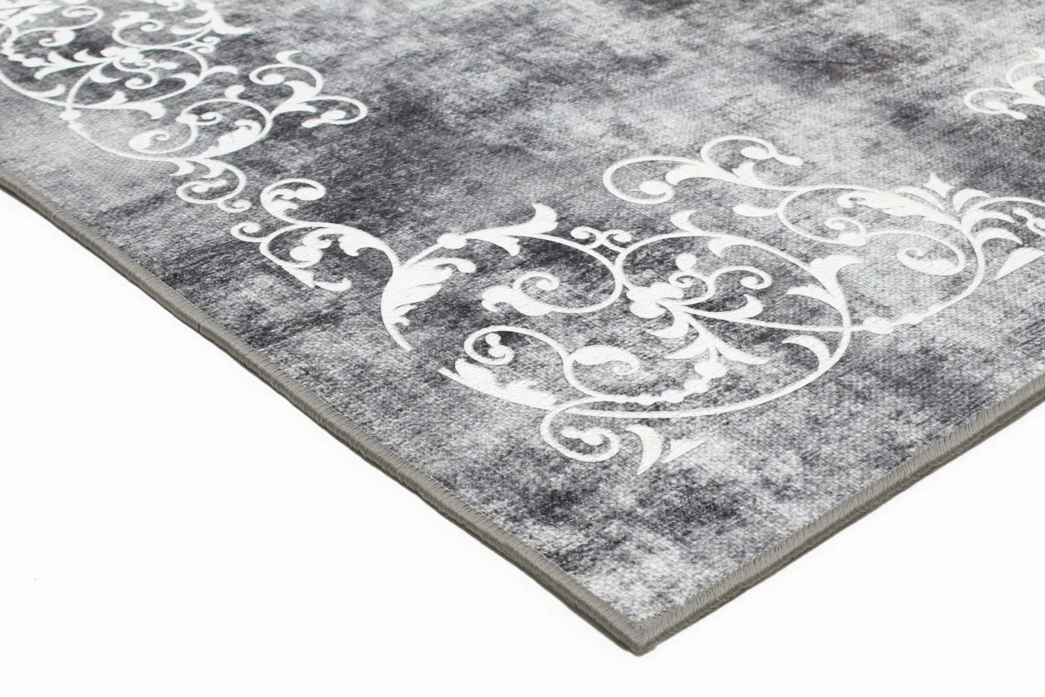 Tappeto Wilton - Santi (grigio scuro/bianco)