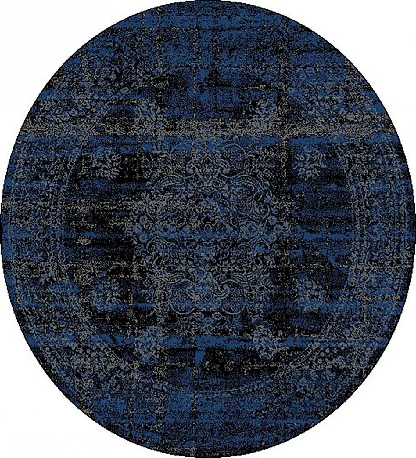 Tappeto rotondo - Peking Royal (blu marino)