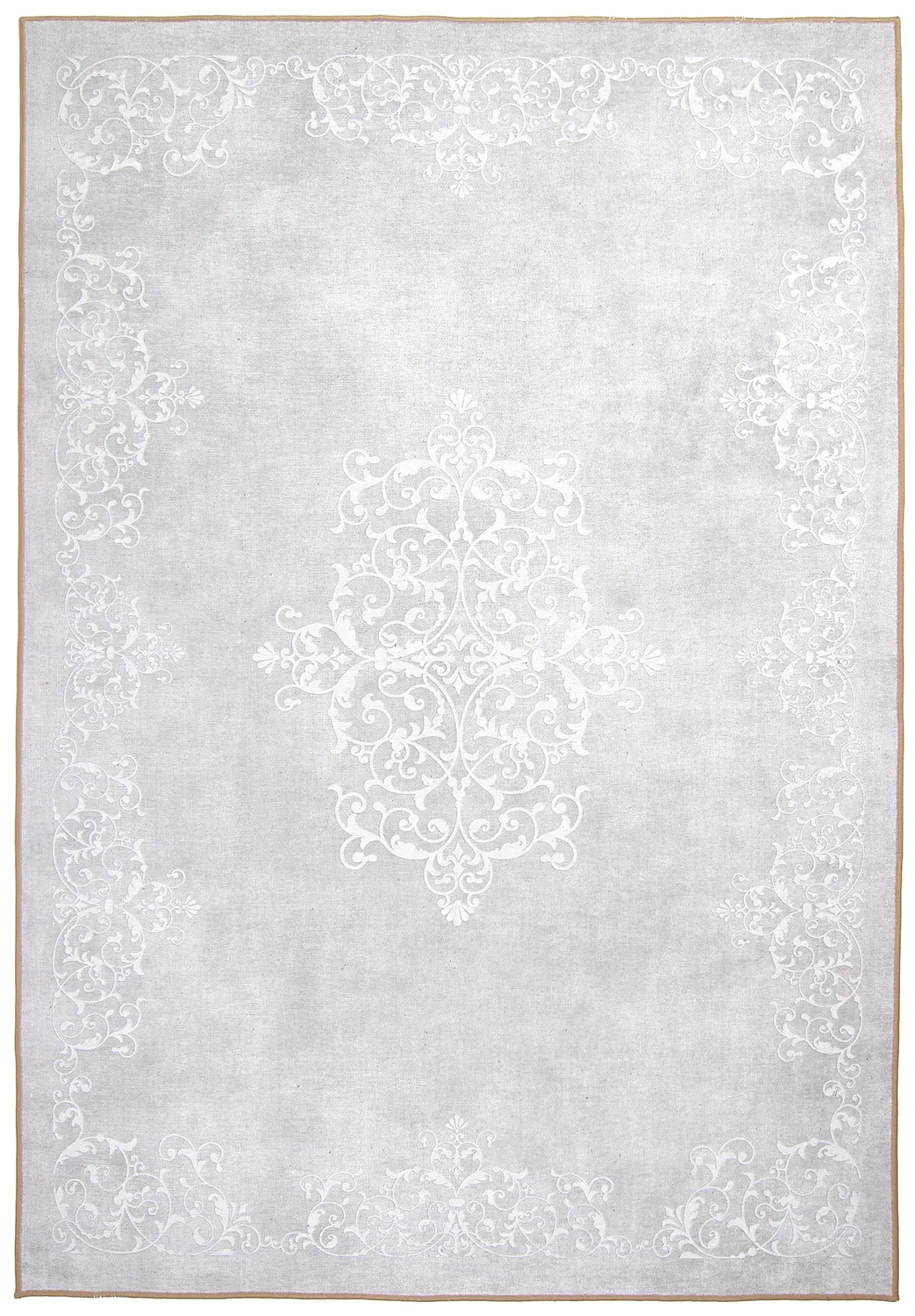 Tappeto Wilton - Santi (grigio chiaro/bianco)