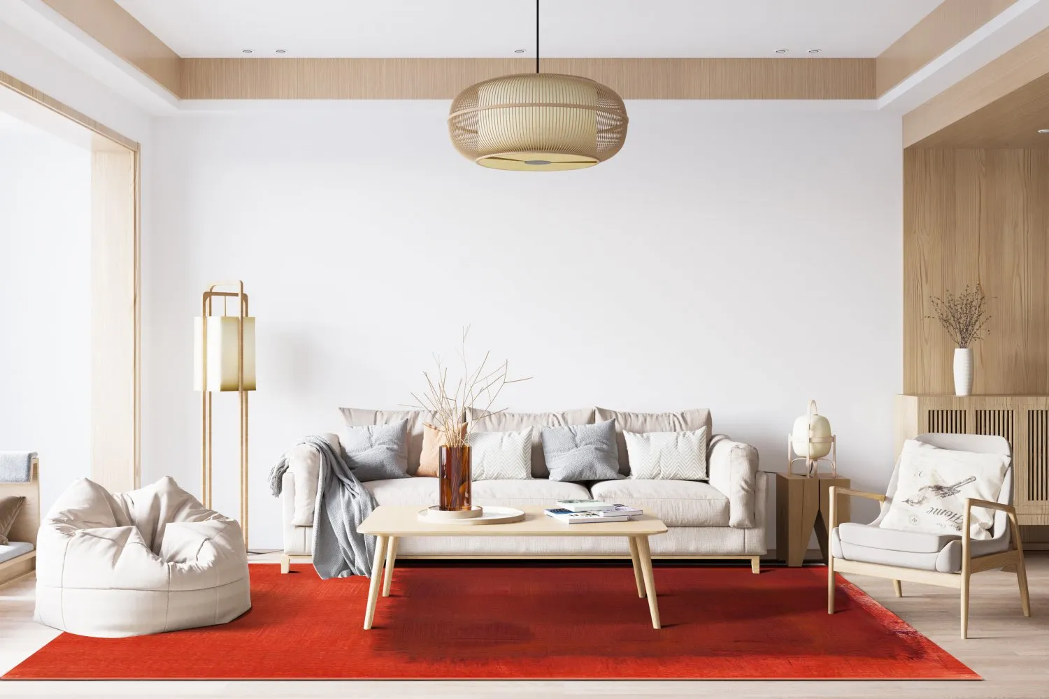 Tappeto Wilton - Bidarray (rosso)