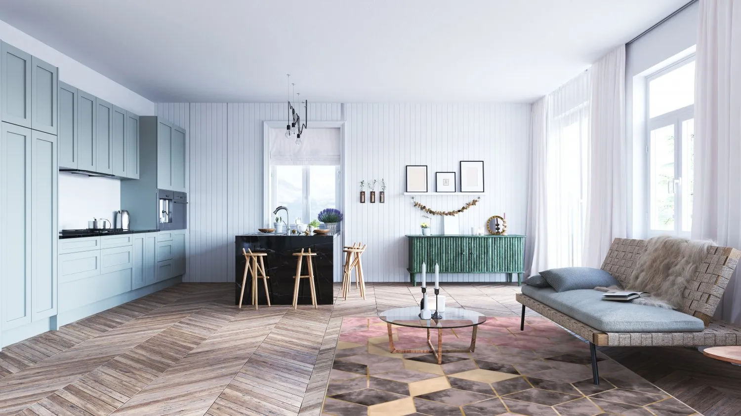 Tappeto Wilton - Brendola (rosa/grigio/oro)