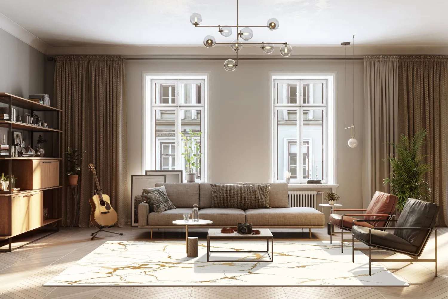 Tappeto Wilton - Vieste (bianco/oro)
