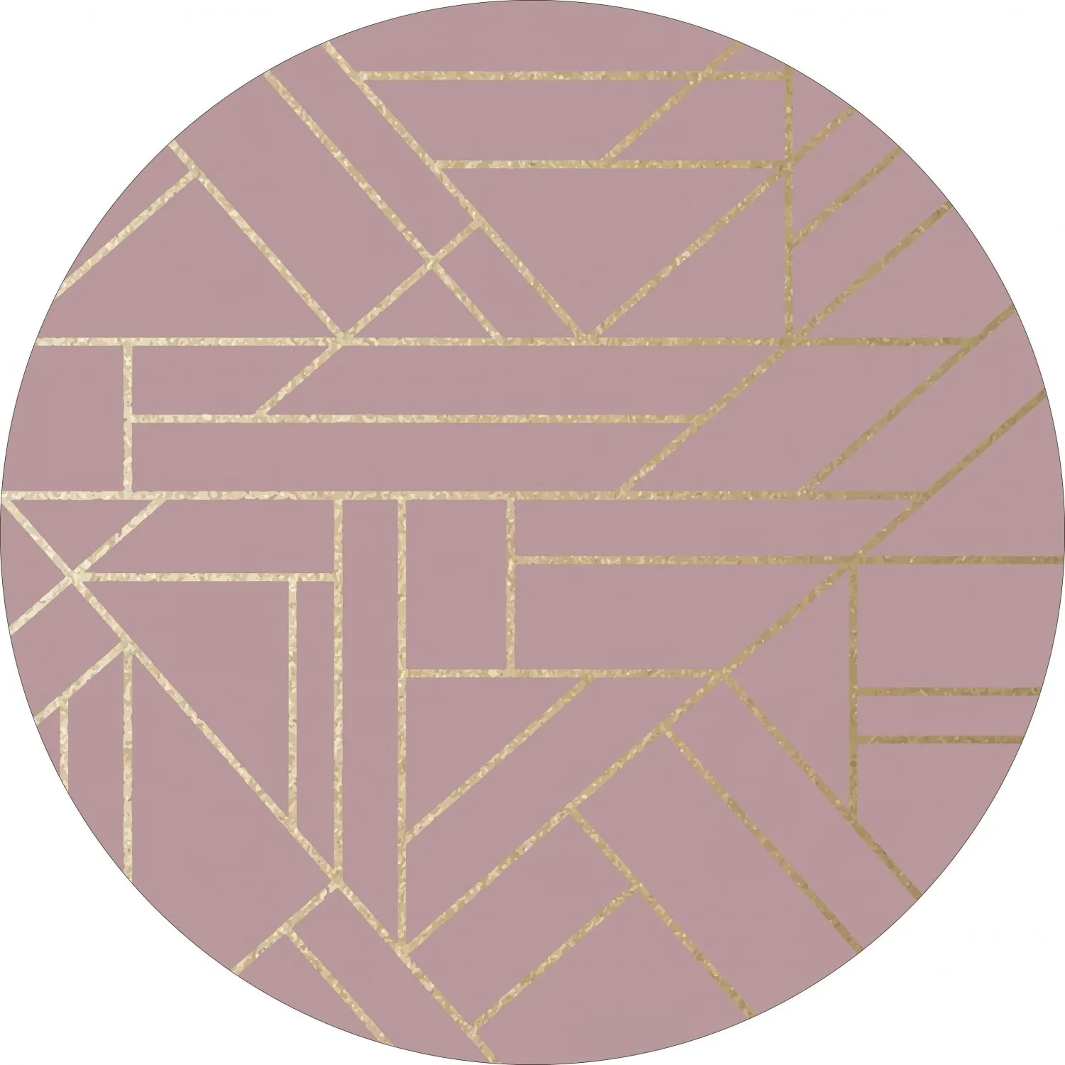 Tappeto rotondo - Marino (rosa)