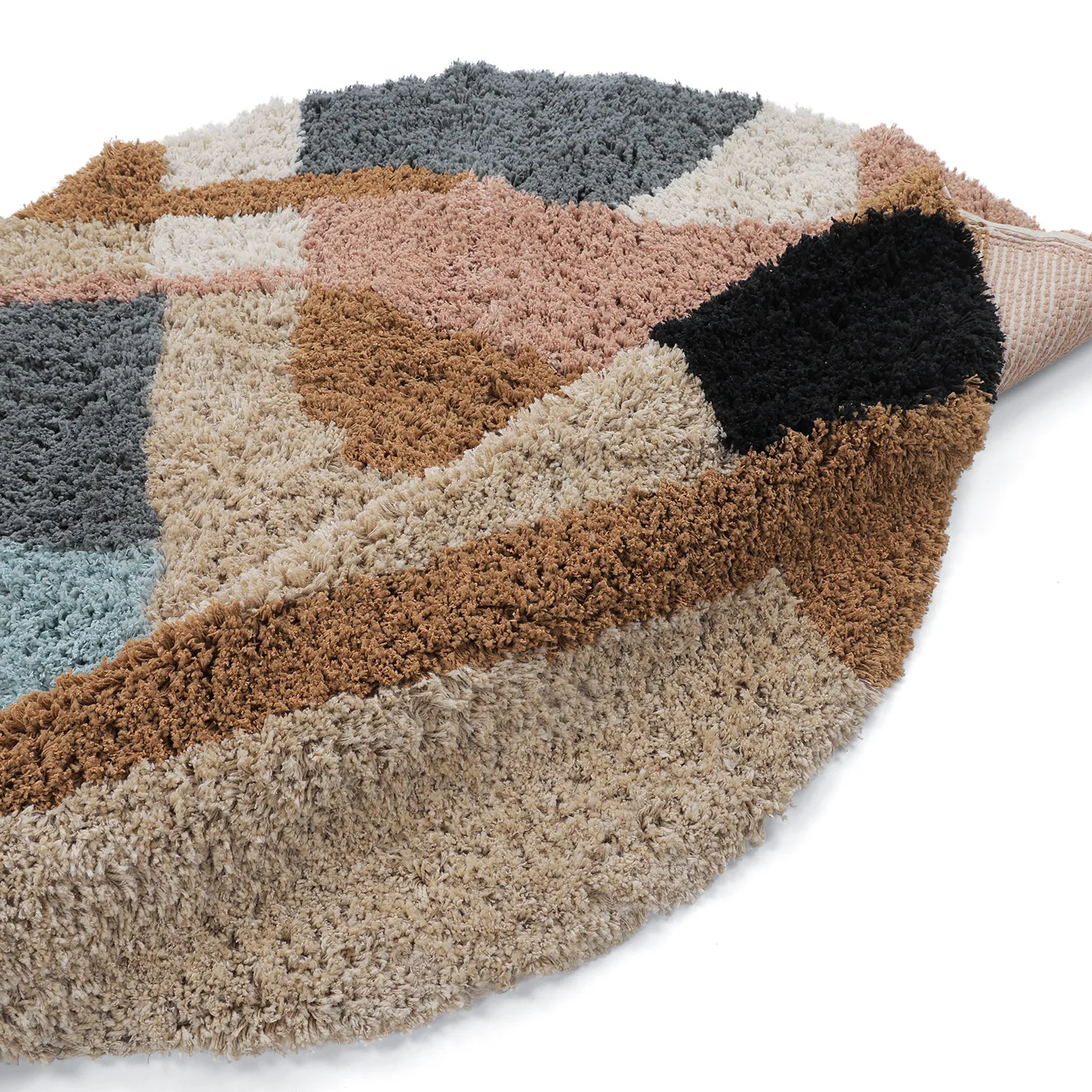 Tappeto rotondo - Cefalu Natural Cotton Shaggy (multiplo)