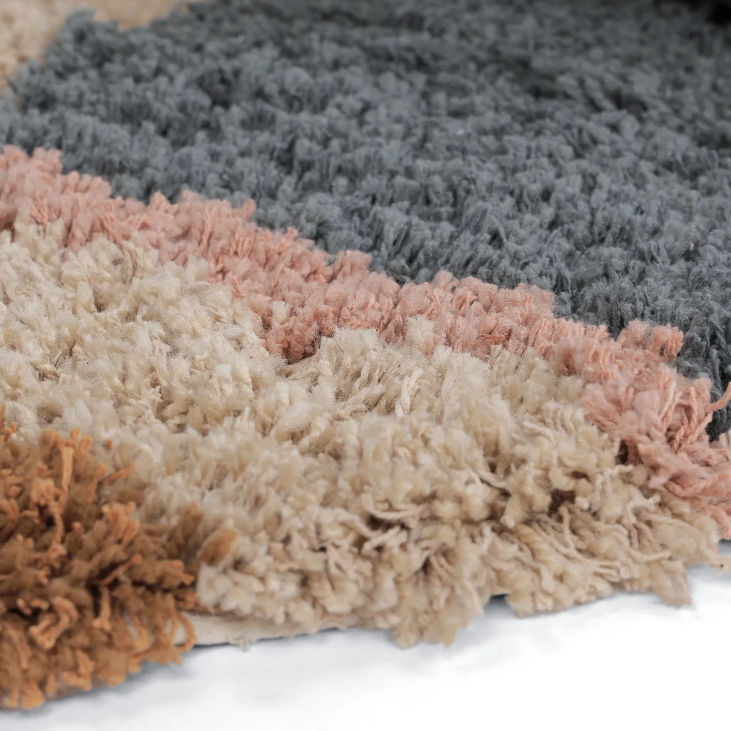 Tappeto rotondo - Cefalu Natural Cotton Shaggy (multiplo)