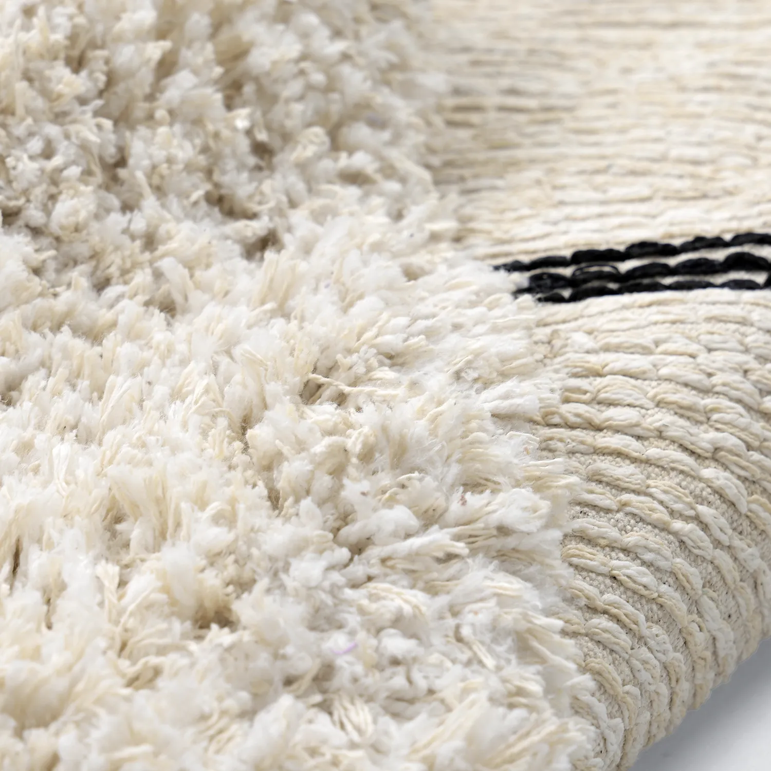 Tappeto rotondo - Naousa Natural Cotton Shaggy (multiplo)