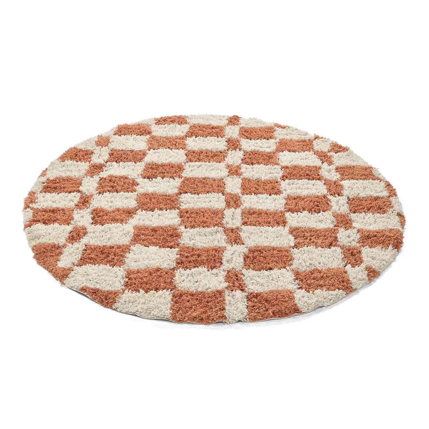 Tappeto rotondo - Atrani Natural Cotton Shaggy (arancia)