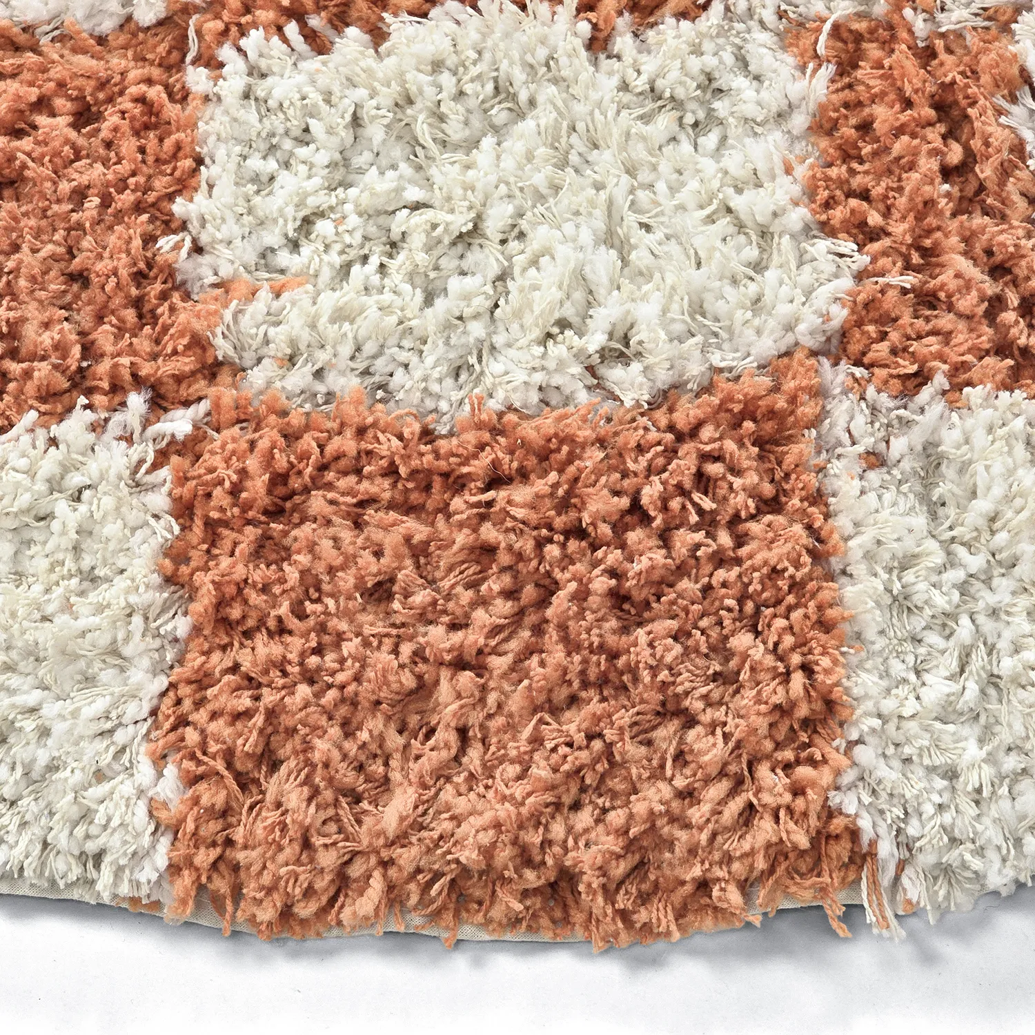 Tappeto rotondo - Atrani Natural Cotton Shaggy (arancia)