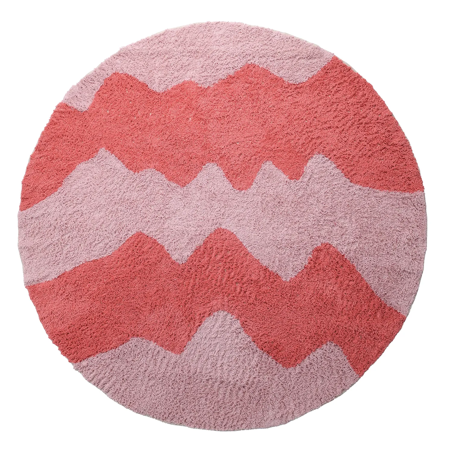 Tappeto A Pelo Lungo - Amira Natural Cotton Shaggy (rosa)