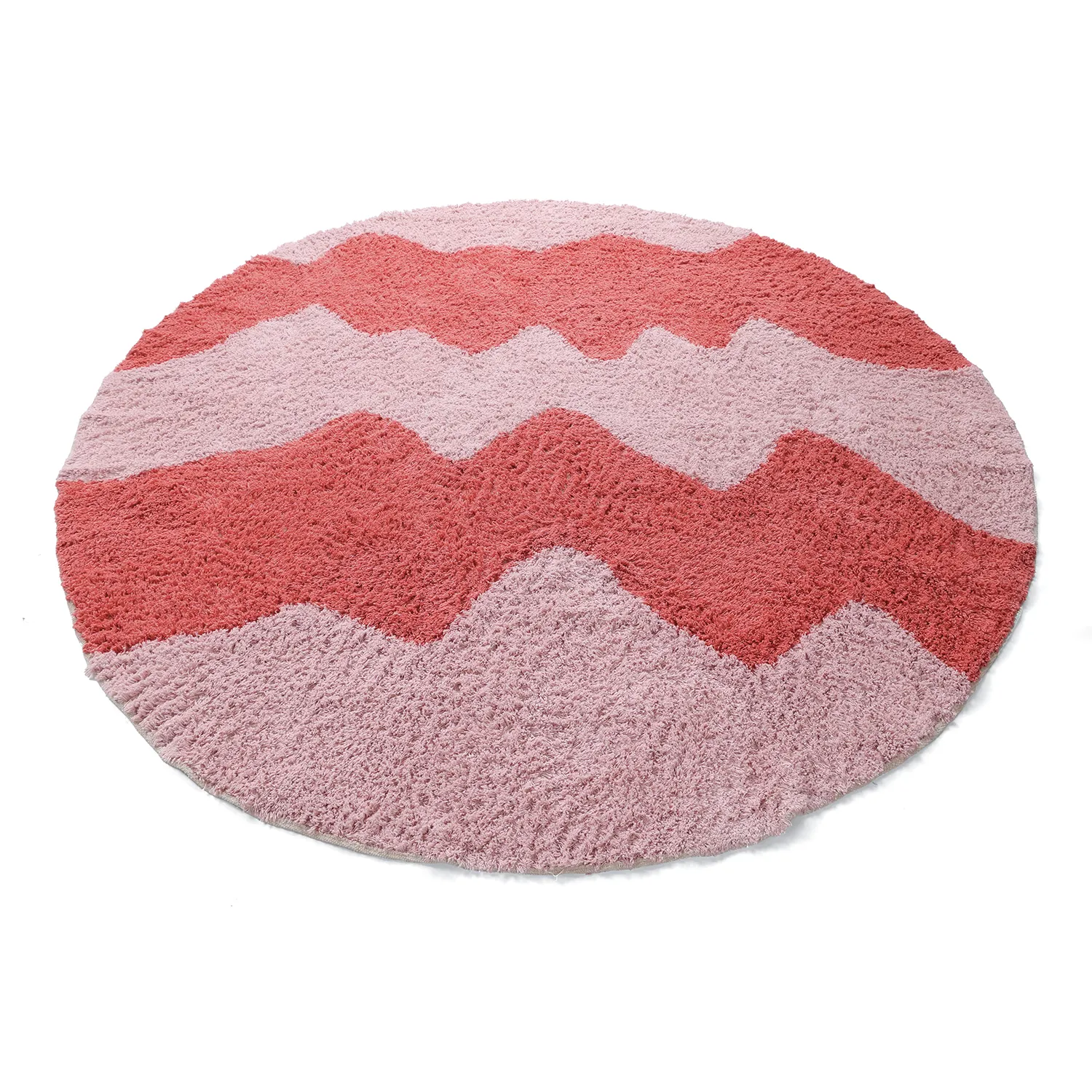 Tappeto A Pelo Lungo - Amira Natural Cotton Shaggy (rosa)