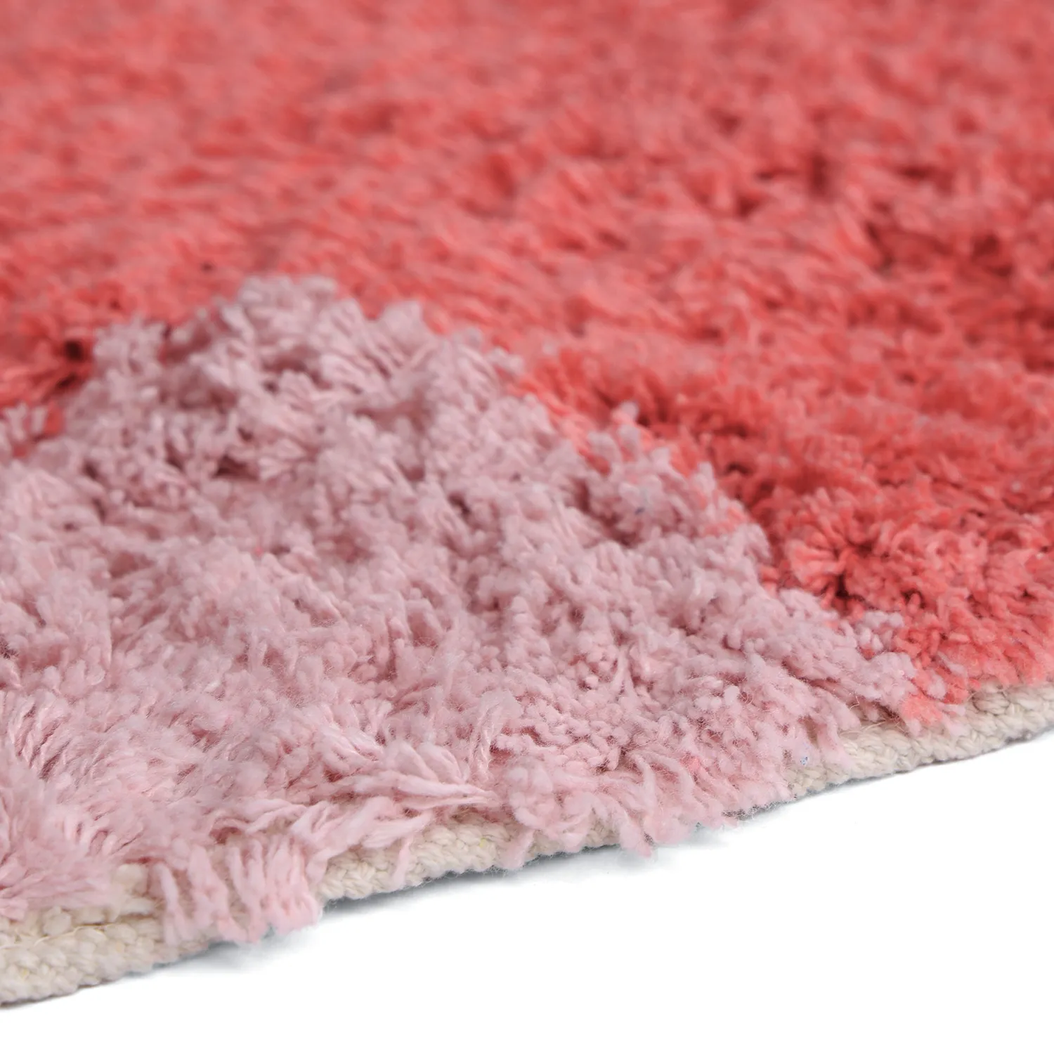 Tappeto A Pelo Lungo - Amira Natural Cotton Shaggy (rosa)
