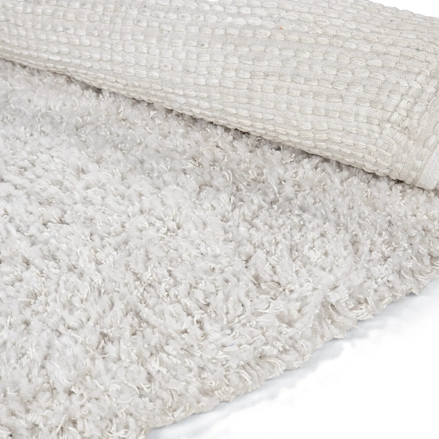 Tappeto rotondo - Combarro Solid Cotton Shaggy (crema)