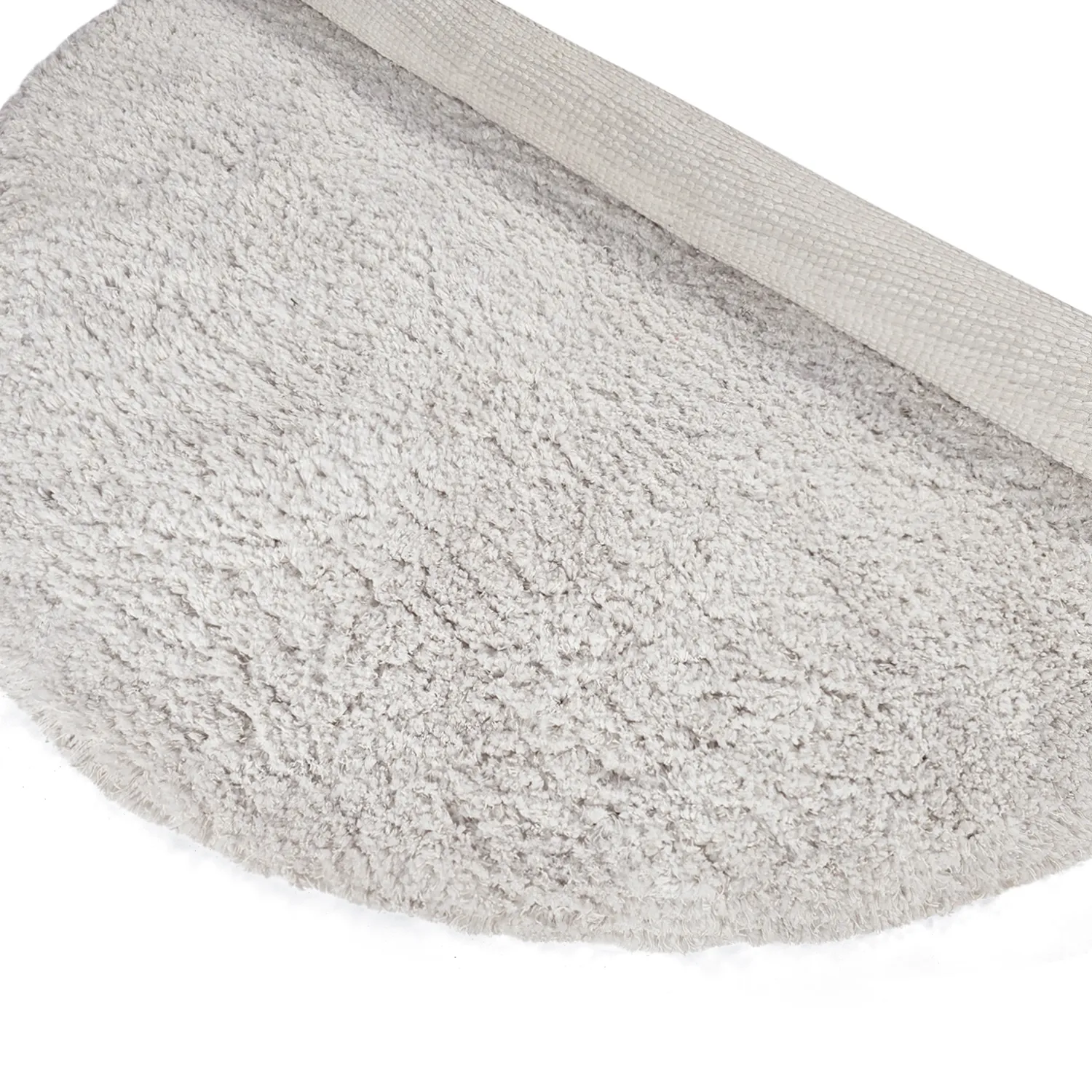 Tappeto rotondo - Combarro Solid Cotton Shaggy (crema)
