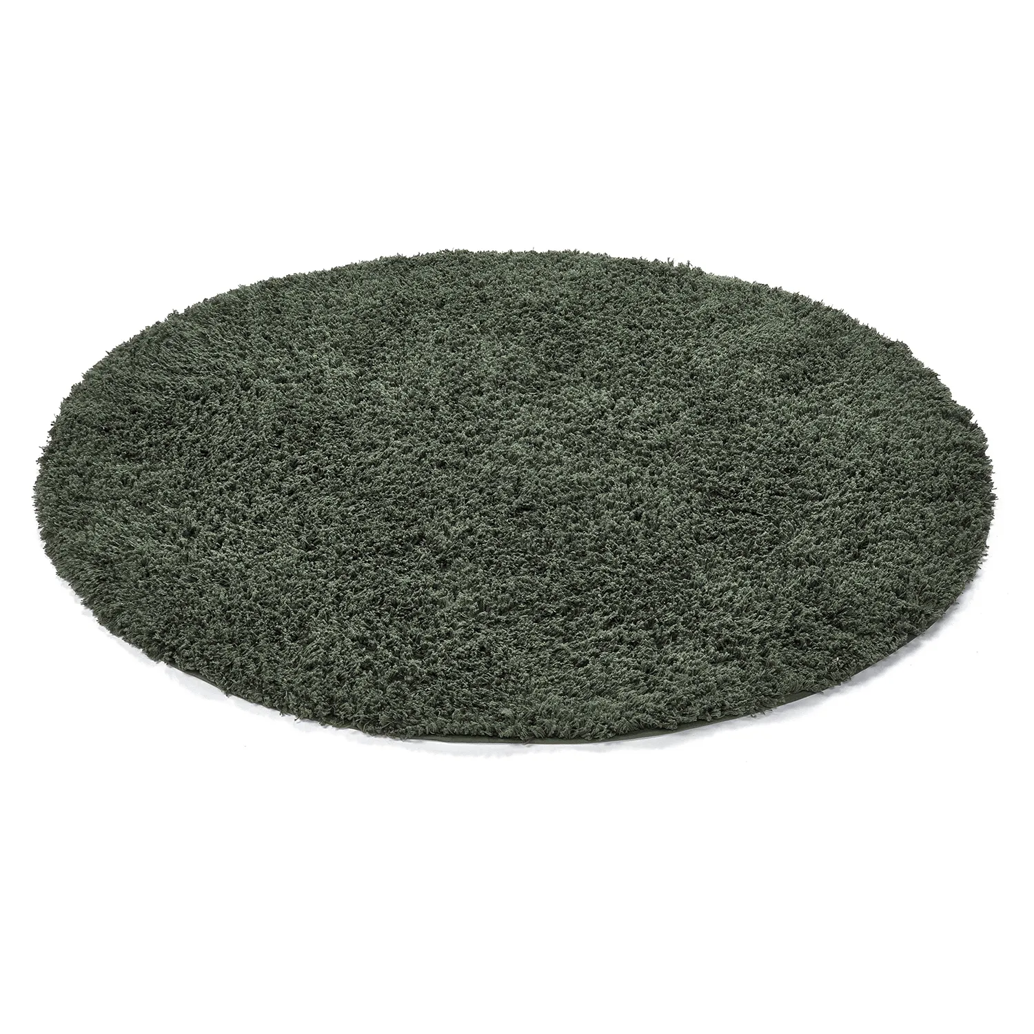 Tappeto rotondo - Combarro Solid Cotton Shaggy (verde)