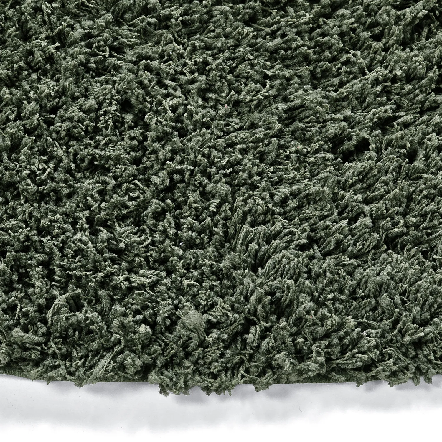 Tappeto rotondo - Combarro Solid Cotton Shaggy (verde)